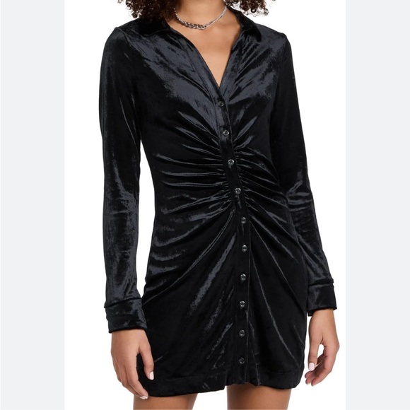 Free People Shayla Mini Velvet Dress - Picture 3 of 4